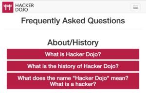 Hacker Dojo Kiosk App